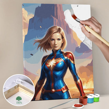 Zestaw do malowania po numerach „Scena bohaterska”.