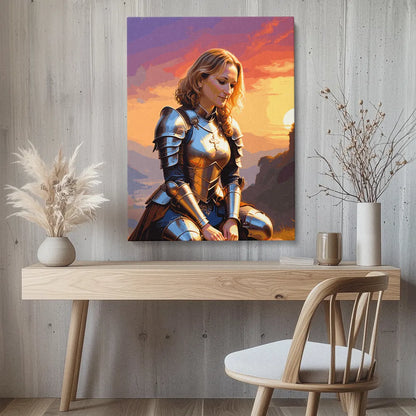 Zestaw do malowania po numerach „Kobieta odważna”.