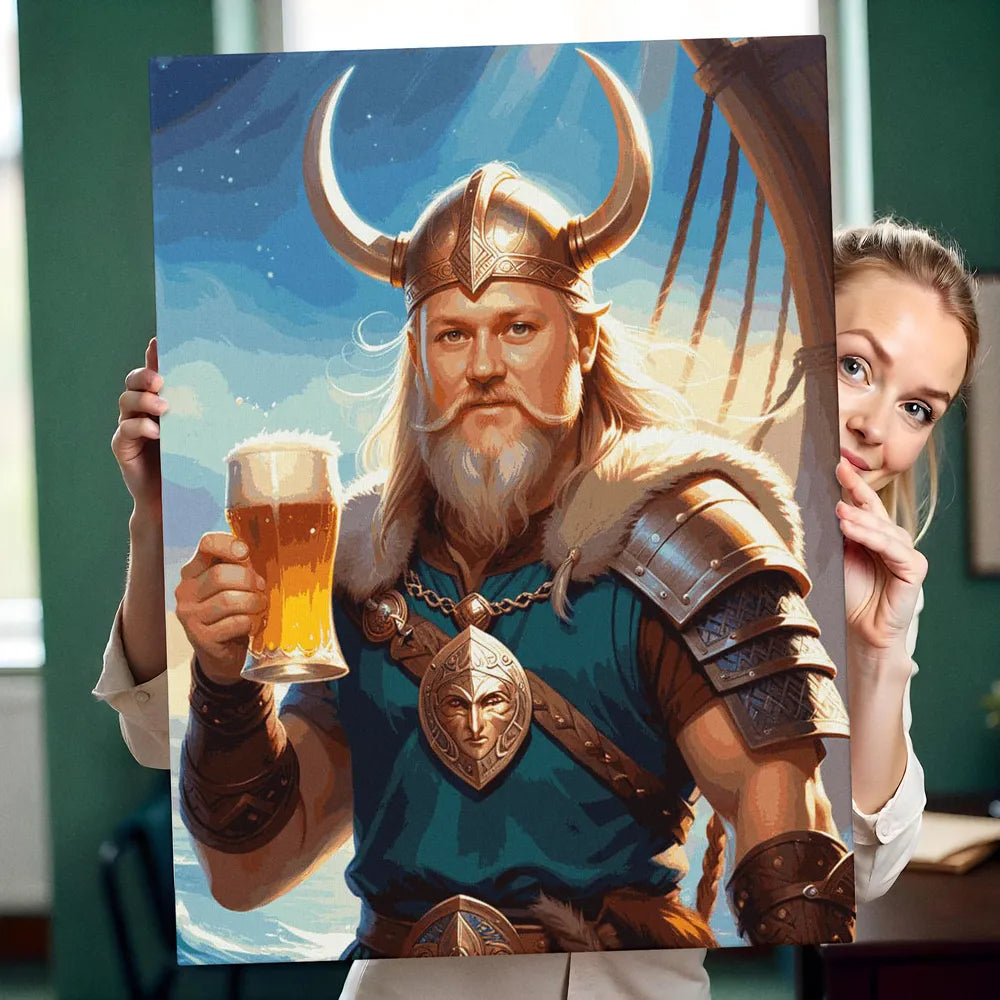 Zestaw do malowania po numerach „Mój Wiking”.