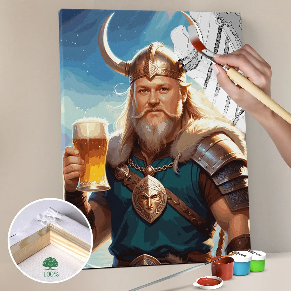 Zestaw do malowania po numerach „Mój Wiking”.