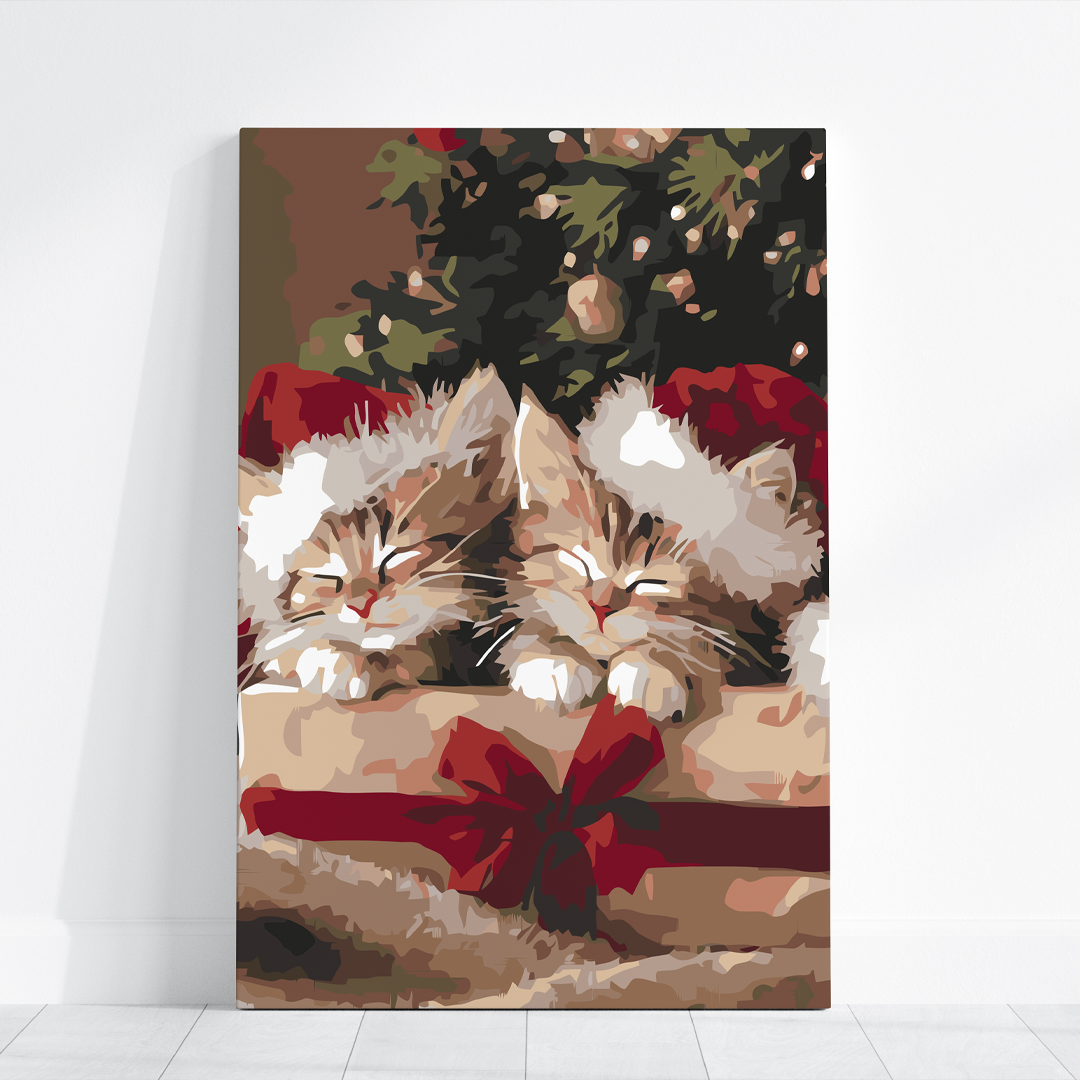 Malowania po Numerach - Kocięta w Prezentowej Paczce