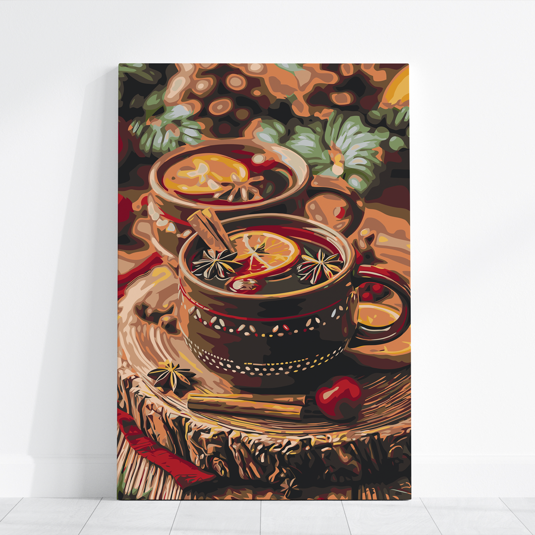 Malowania po Numerach - Zimowy Grzaniec