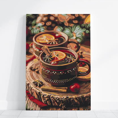 Malowania po Numerach - Zimowy Grzaniec