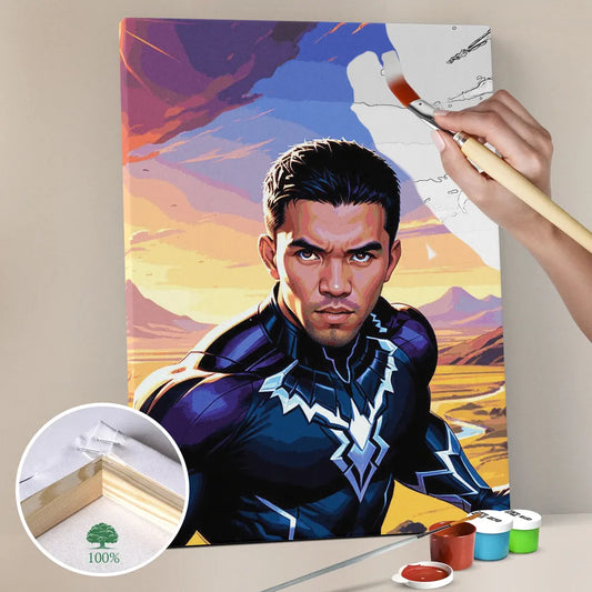 Zestaw do malowania po numerach „Panther Power”.