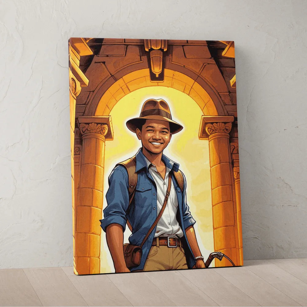 Zestaw do malowania po numerach „Świątynia Skarbów”.