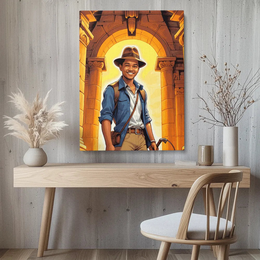 Zestaw do malowania po numerach „Świątynia Skarbów”.