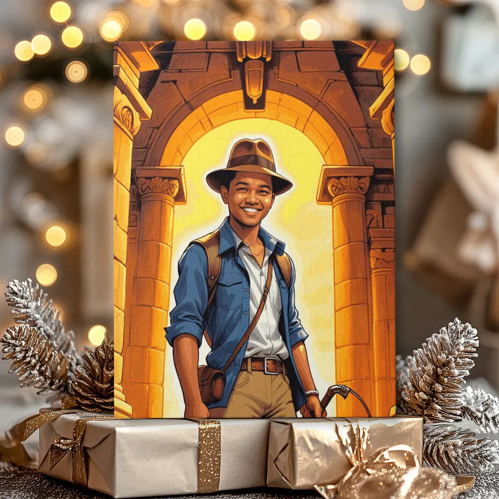 Zestaw do malowania po numerach „Świątynia Skarbów”.