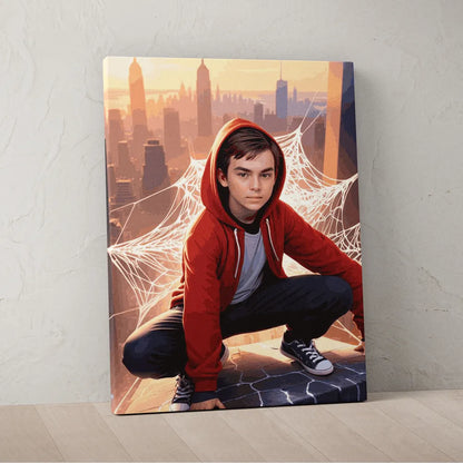 Zestaw do malowania po numerach  „Przerzucający bohater”