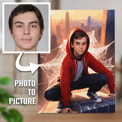 Zestaw do malowania po numerach  „Przerzucający bohater”