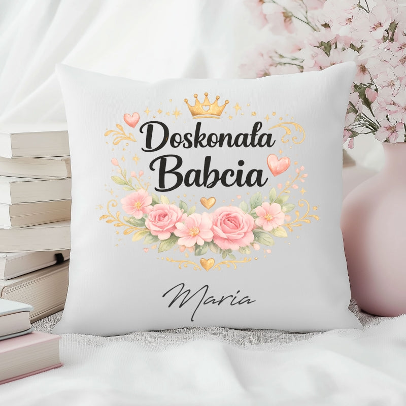 Doskonała Babcia - Personalizowany Design z Imieniem, Wyjątkowy Prezent Pełen Miłości