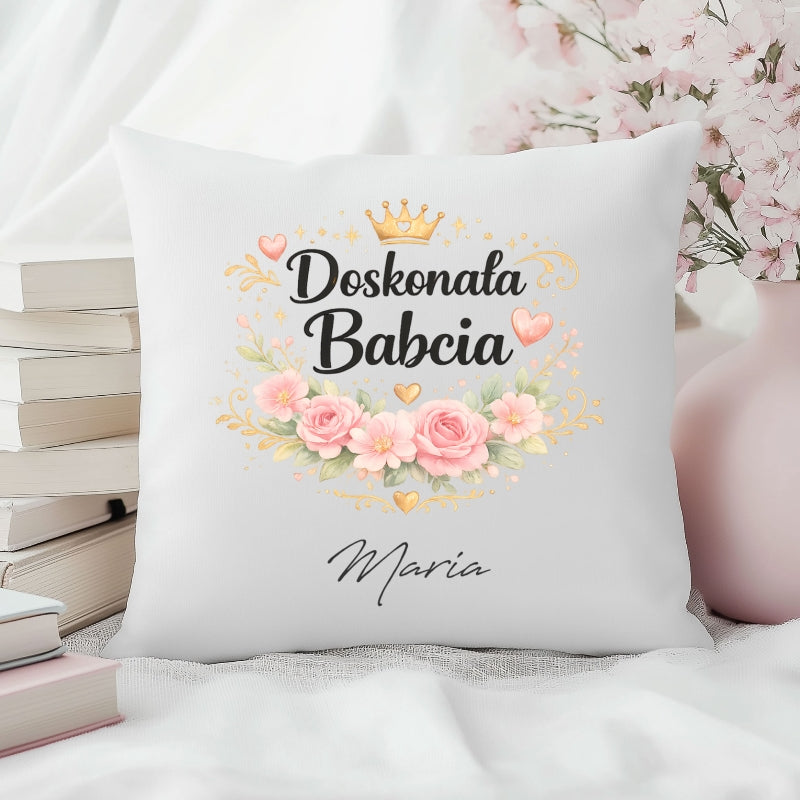 Doskonała Babcia - Personalizowany Design z Imieniem, Wyjątkowy Prezent Pełen Miłości