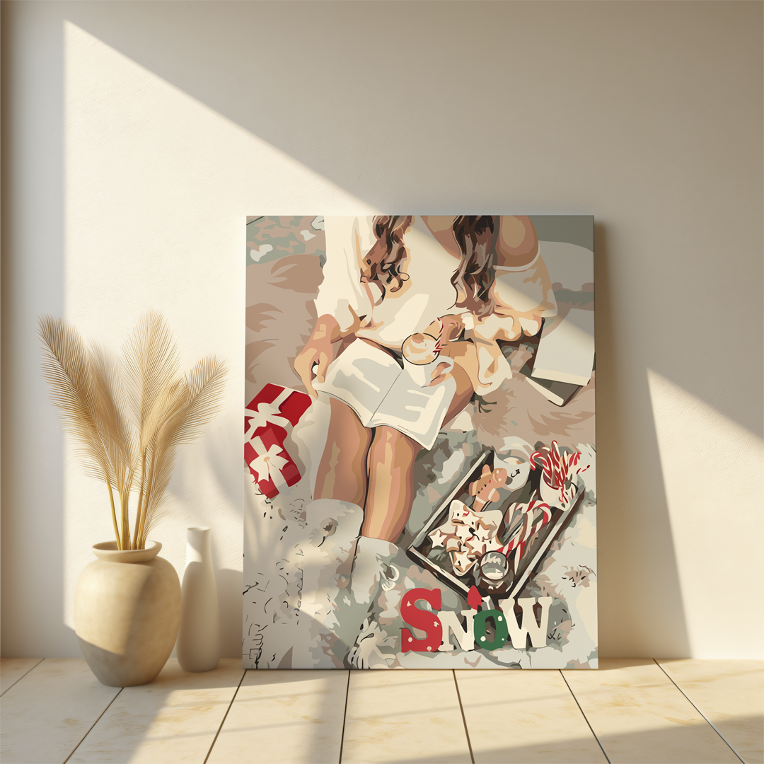 Malowania po Numerach - Cozy Winter Girl