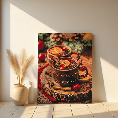 Malowania po Numerach - Zimowy Grzaniec