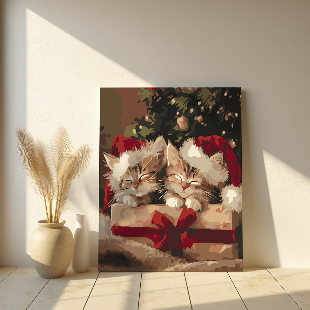 Malowania po Numerach - Kocięta w Prezentowej Paczce