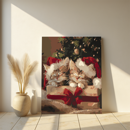 Malowania po Numerach - Kocięta w Prezentowej Paczce