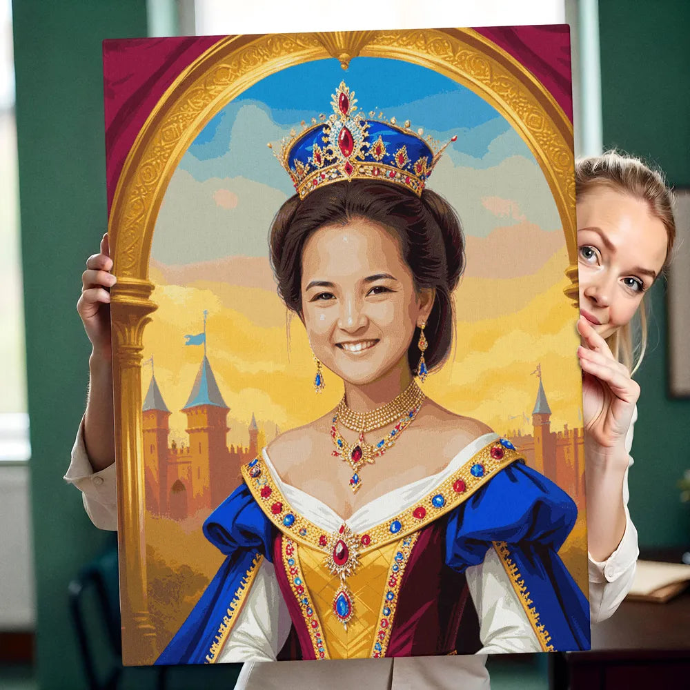 Zestaw do malowania po numerach „Królowa Królowa”