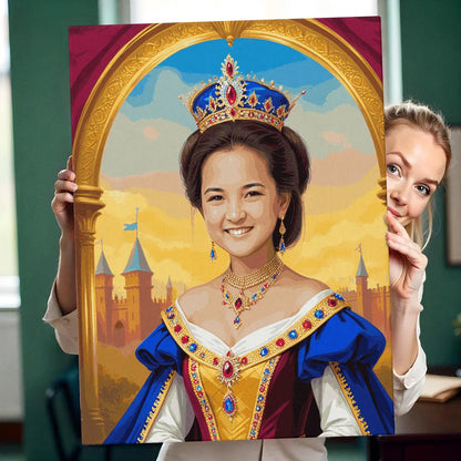 Zestaw do malowania po numerach „Królowa Królowa”