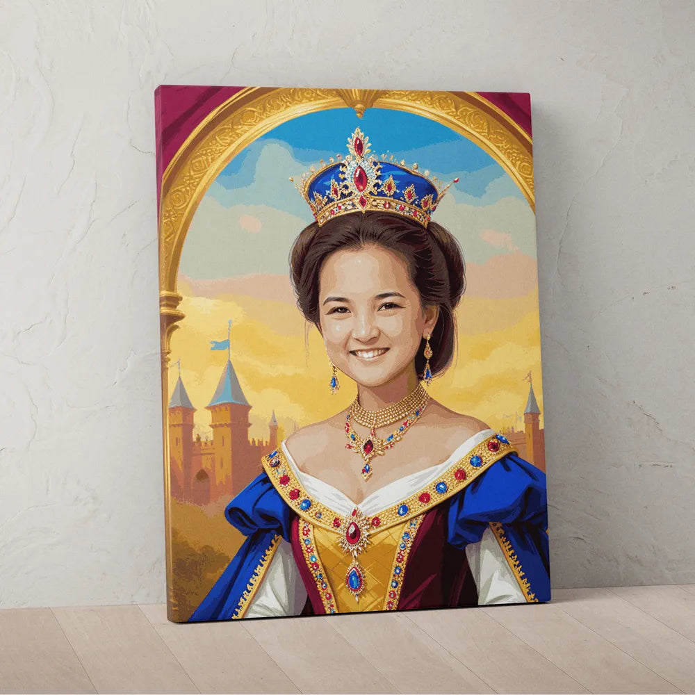 Zestaw do malowania po numerach „Królowa Królowa”