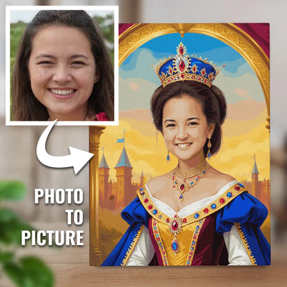 Zestaw do malowania po numerach „Królowa Królowa”