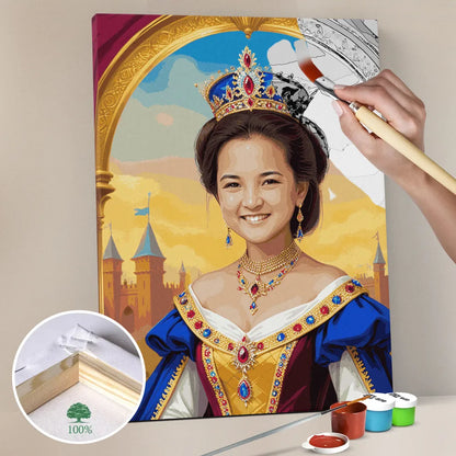 Zestaw do malowania po numerach „Królowa Królowa”