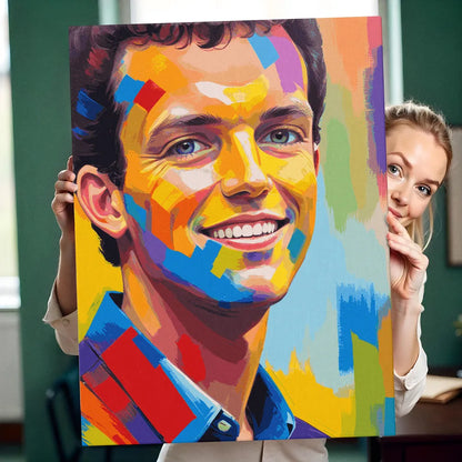 Zestaw do malowania po numerach „Portret współczesnego mężczyzny”.