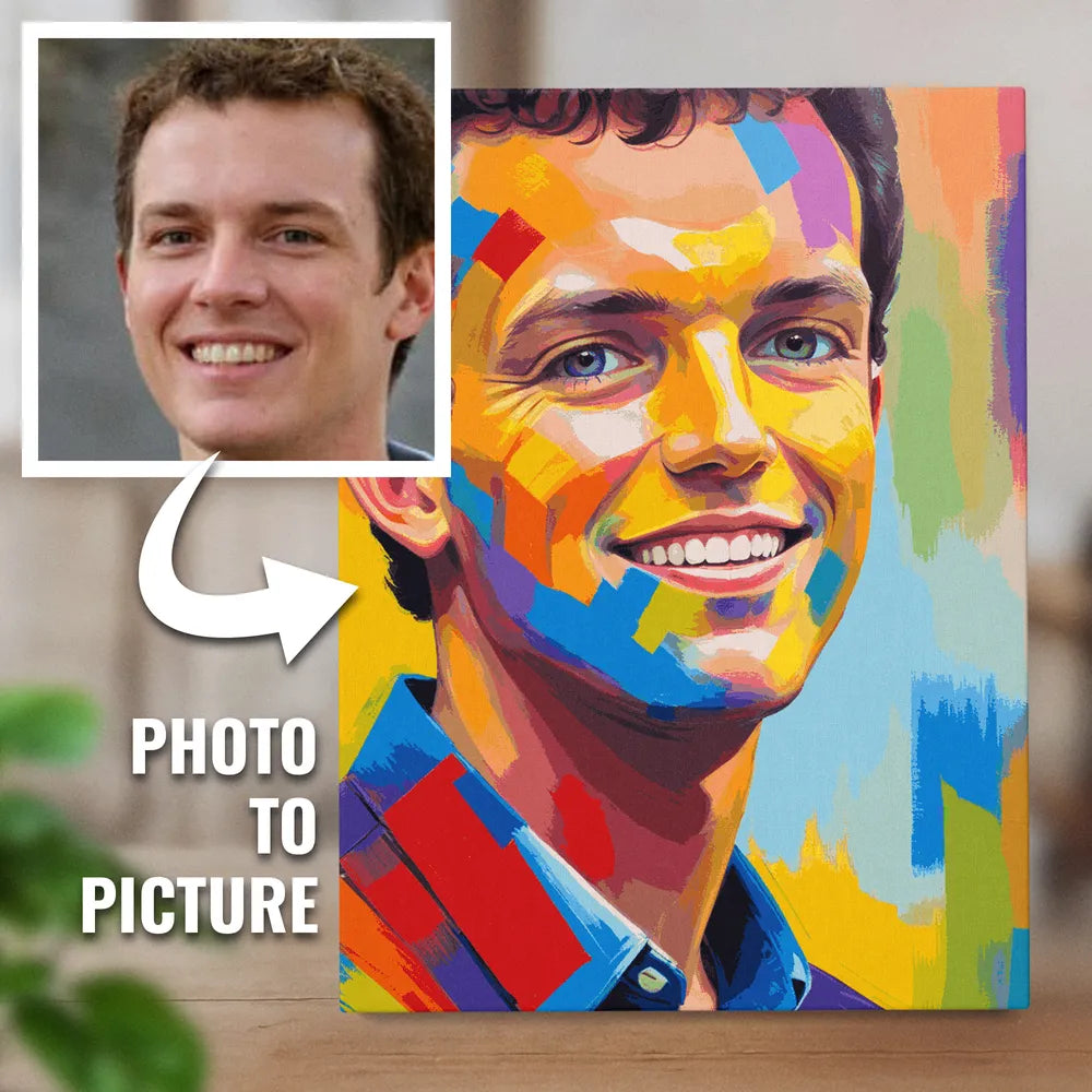 Zestaw do malowania po numerach „Portret współczesnego mężczyzny”.