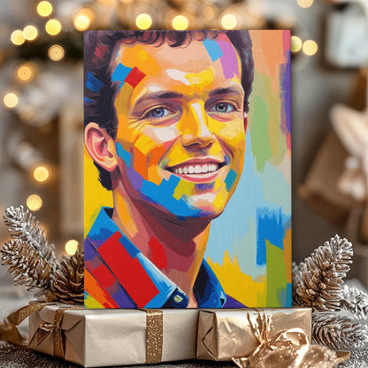 Zestaw do malowania po numerach „Portret współczesnego mężczyzny”.