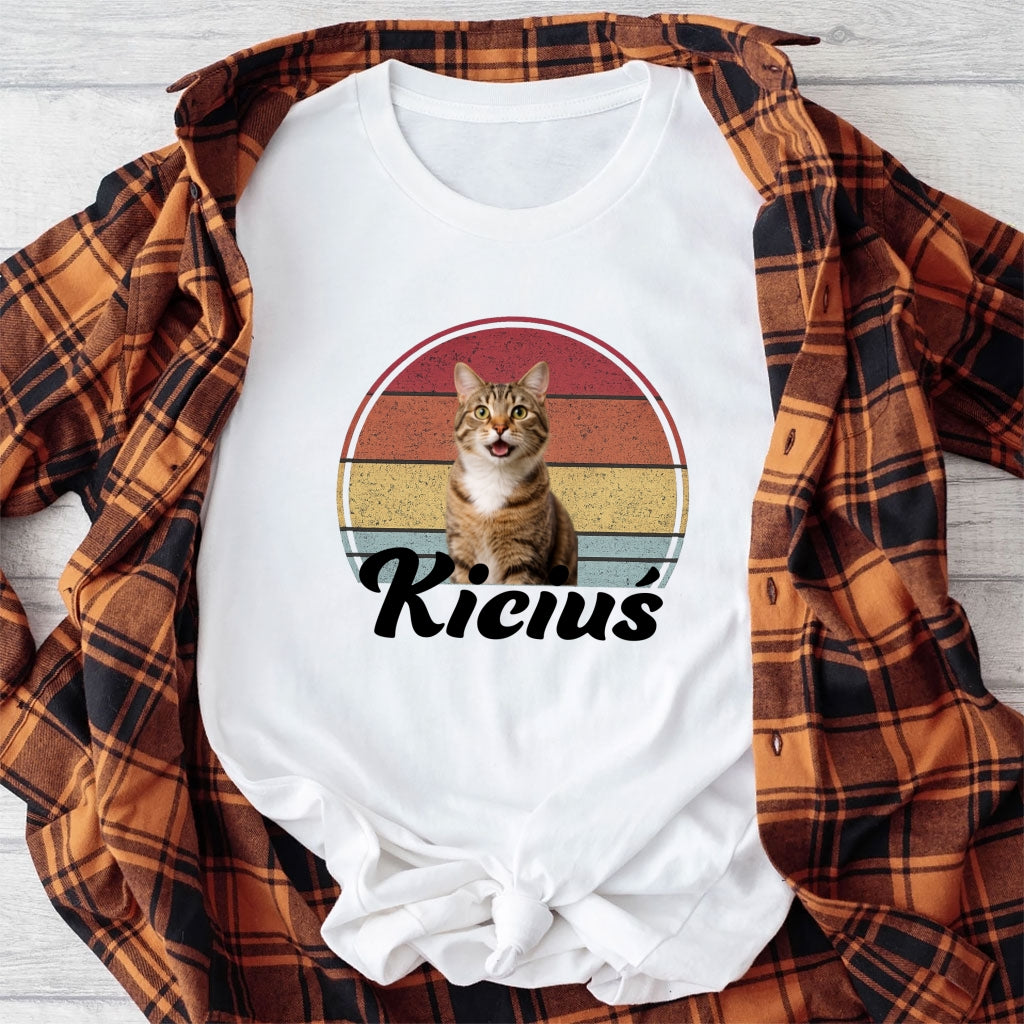Personalizowana bluza z kotem – Twoje zdjęcie pupila i imię, Prezent dla miłośnika zwierząt