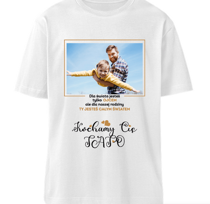 Koszulka dla taty z napisem i zdjęciem
