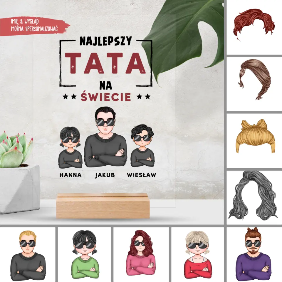 Szkło akrylowe - Najlepszy tata