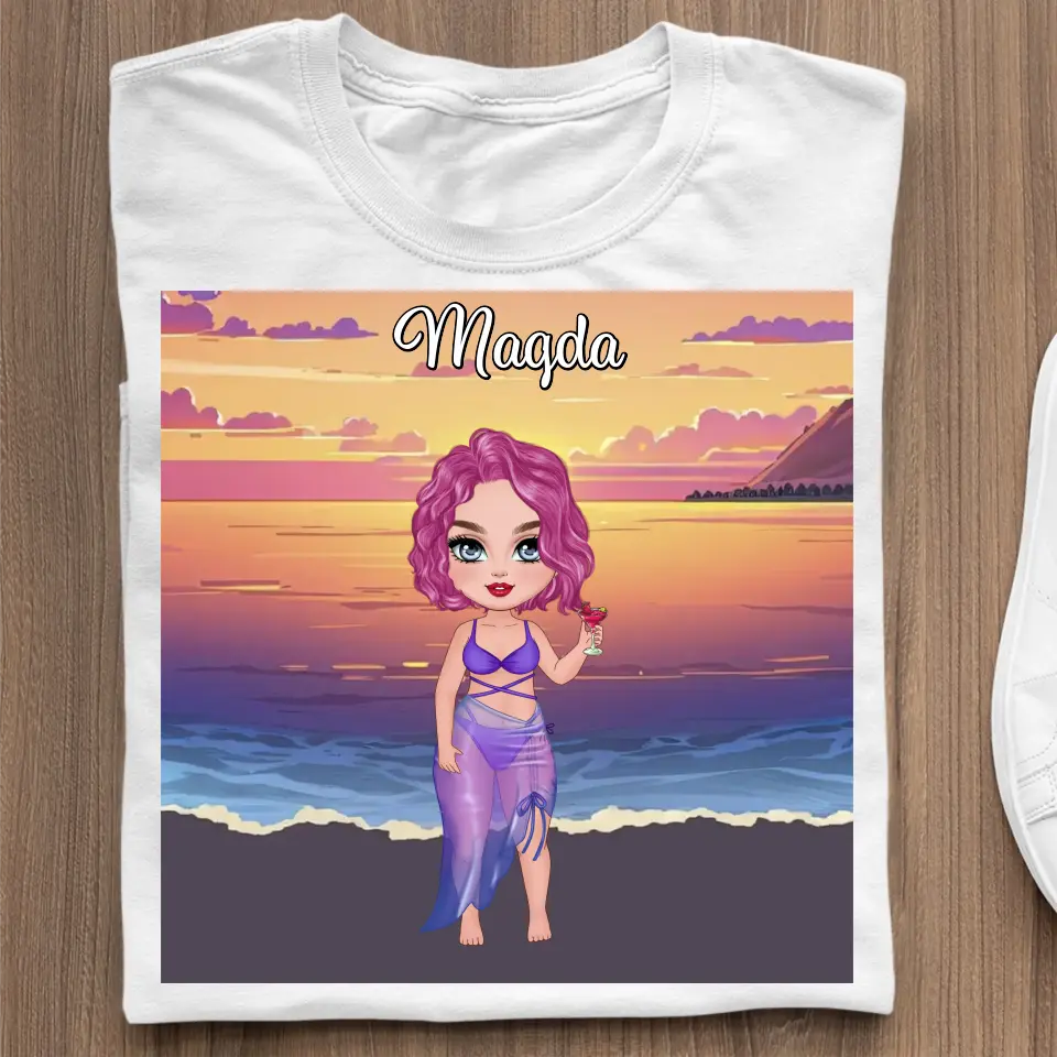 Spersonalizowany ręcznik plażowy Sunset