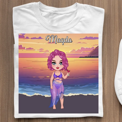 Spersonalizowany ręcznik plażowy Sunset