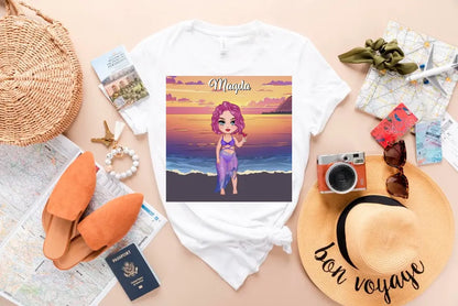 Spersonalizowany ręcznik plażowy Sunset