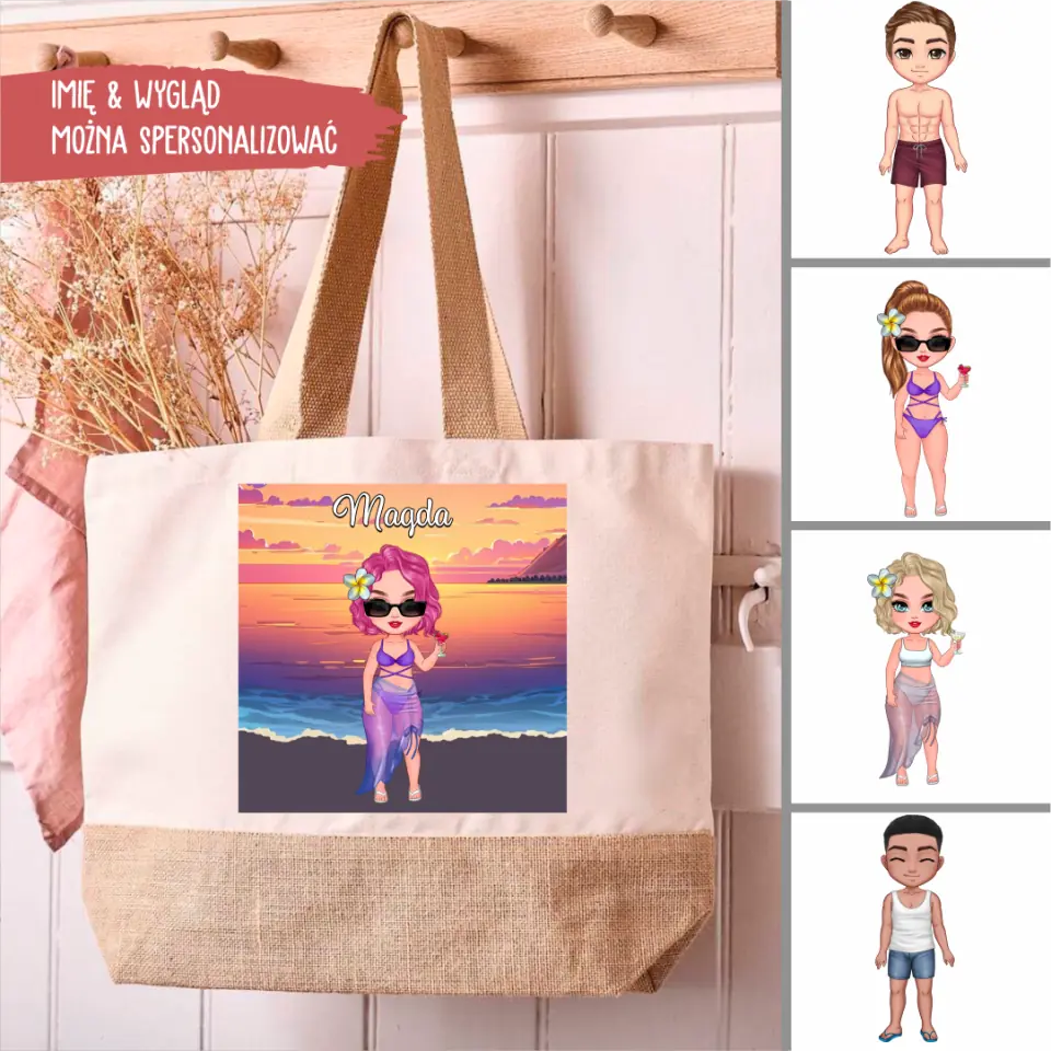 Spersonalizowany ręcznik plażowy Sunset