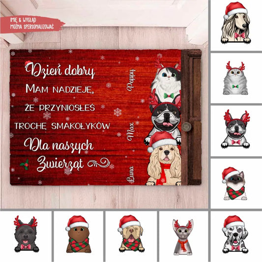 Dzień dobry. Mam nadzieję, że przyniosłeś trochę smakołyków dla naszych zwierząt