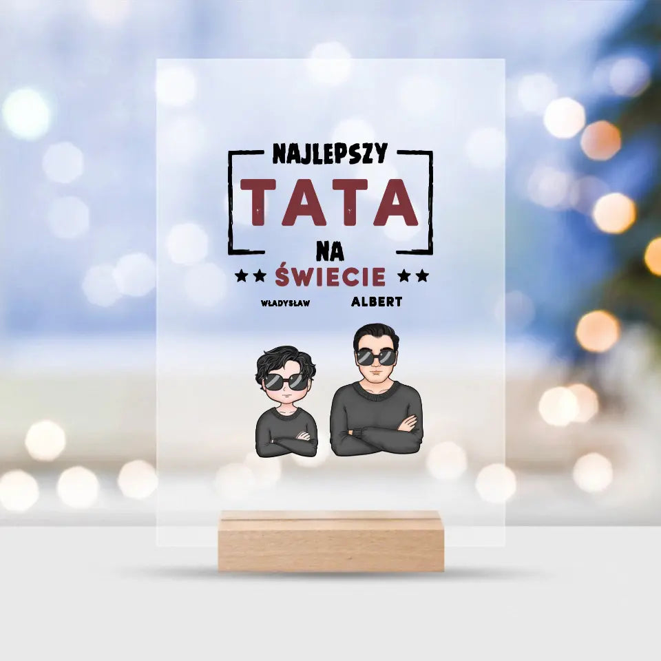 Szkło akrylowe - Najlepszy tata