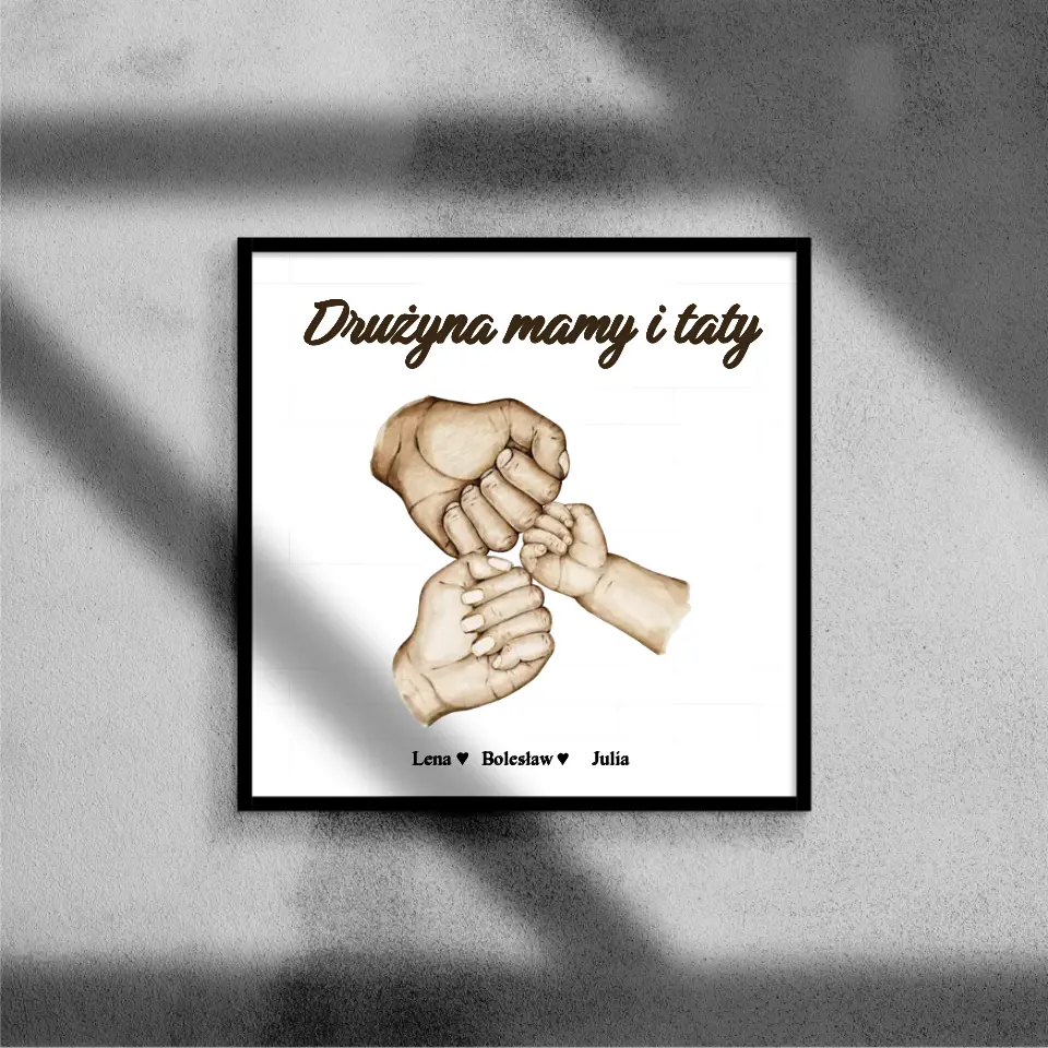 Szkło akrylowe - Drużyna mamy i taty