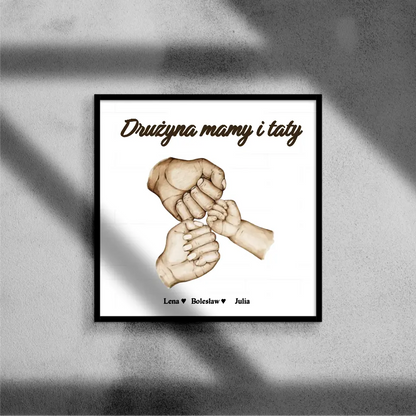 Szkło akrylowe - Drużyna mamy i taty