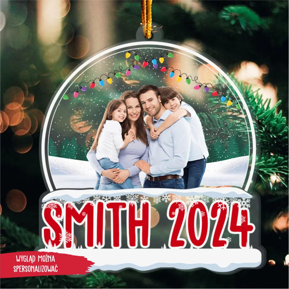 Rodzina - Kula Śnieżna Świąteczna