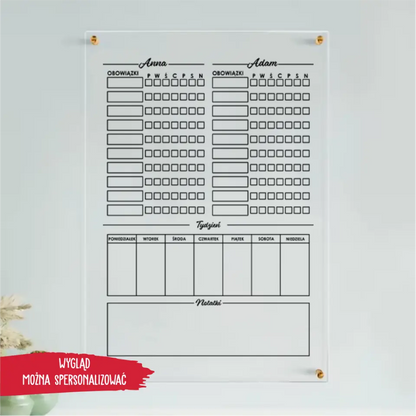 Tygodniowy Organizer dla Rodziny