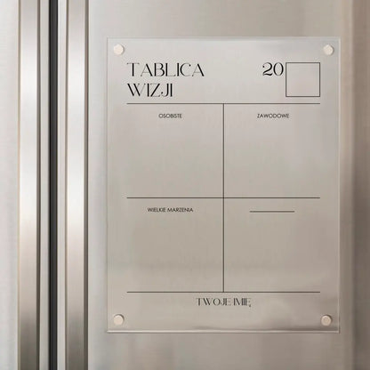 Planery - Tablica wizji