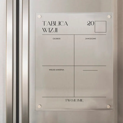 Planery - Tablica wizji