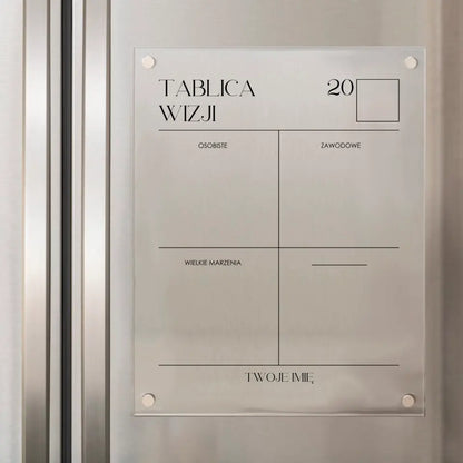 Planery - Tablica wizji