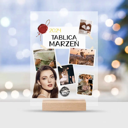 Szkło pionowe - Tablica marzeń