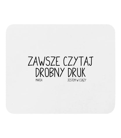 Zawsze czytaj drobny druk. Jestem w ciąży