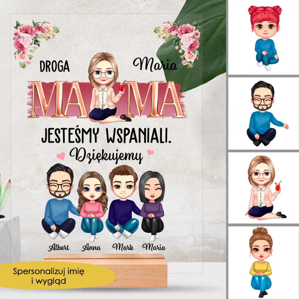 Droga mamo, świetna robota! Jesteśmy wspaniali. Dziękujemy!