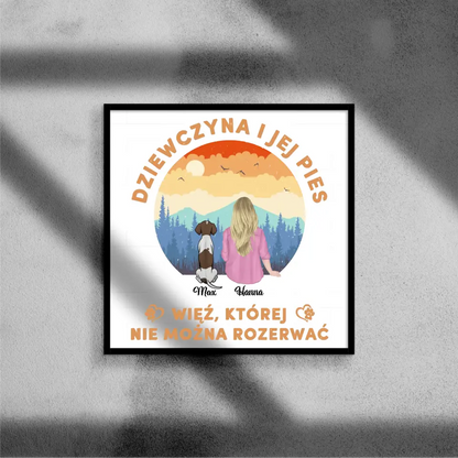 Prezent Dziewczyna i jej pies. Więź, której nie można rozerwać