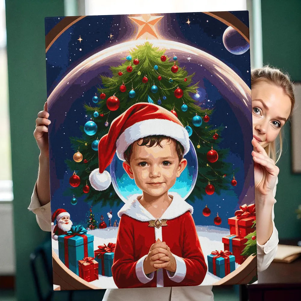 Zestaw do malowania po numerach „Magia Świąt”.