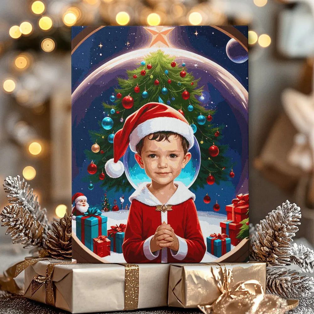 Zestaw do malowania po numerach „Magia Świąt”.