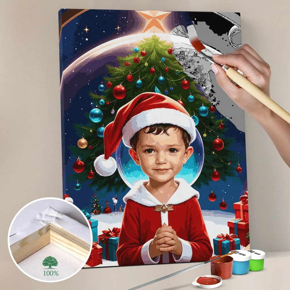 Zestaw do malowania po numerach „Magia Świąt”.